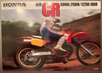 Brochure Honda CR crossmotors- 1987., Ophalen of Verzenden, Zo goed als nieuw, Motoren