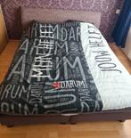 Boxspring zonder matrassen 180x220, Huis en Inrichting, Slaapkamer | Boxsprings, Ophalen, Gebruikt, Bruin, Tweepersoons