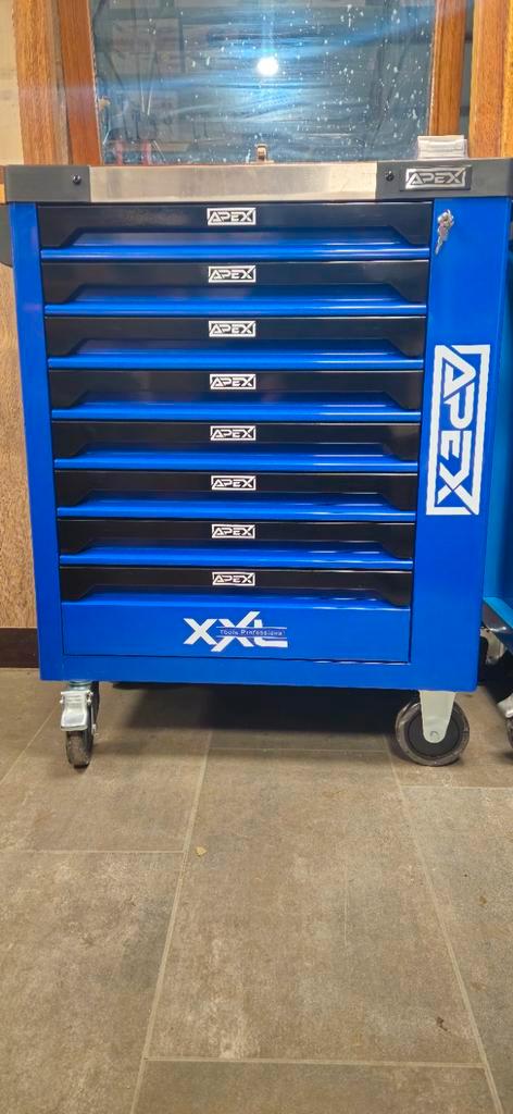 Apex gereedschapswagen 8 volle lades met krachtdoppenset, Auto diversen, Autogereedschap, Ophalen