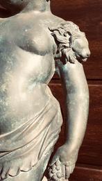 Zeldzaam antiek Bronzen Putti tuinbeeld, Ophalen, Gebruikt, Metaal, Engelenbeeld