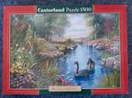 Castorland Puzzel 1500 stukjes - Zwarte Zwanen, Ophalen of Verzenden, 500 t/m 1500 stukjes, Gebruikt, Legpuzzel
