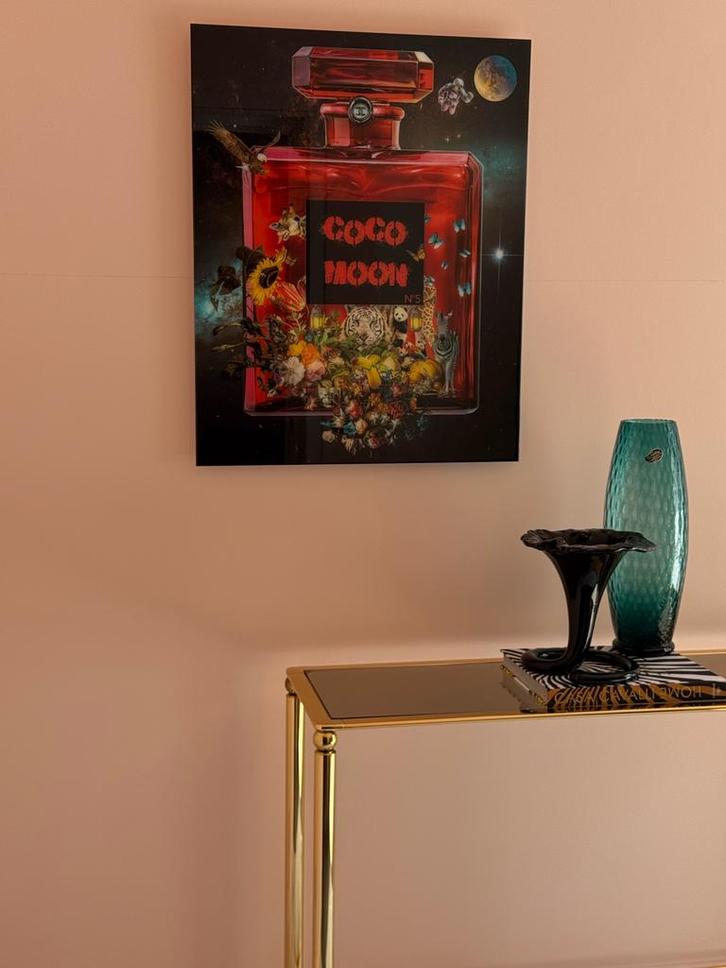 Van Apple Art - Coco Moon n°5, Antiek en Kunst, Kunst | Schilderijen | Abstract, Ophalen of Verzenden