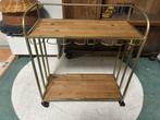 Vintage drank karretje, Huis en Inrichting, Tafels | Sidetables, 50 tot 100 cm, Verzenden, Zo goed als nieuw, 25 tot 50 cm
