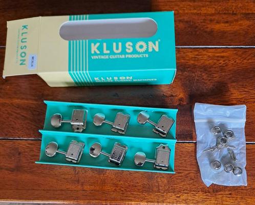 Kluson MC6LN Vintage double-line mechanieken, Muziek en Instrumenten, Instrumenten | Onderdelen, Nieuw, Elektrische gitaar, Ophalen