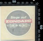 Sticker: Zundapp - Siege auf, Ophalen of Verzenden, Zo goed als nieuw, Bedrijf of Vereniging