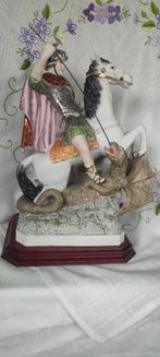 425 Prachtig groot beeld van de Heilige Joris - NECA, Ophalen of Verzenden, Zo goed als nieuw, Beeld(je), Christendom | Katholiek