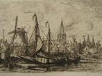 Schepen in de haven, Antiek en Kunst, Verzenden