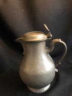 Antieke tinnen schenkkan met deksel niet gemerkt, Antiek en Kunst, Antiek | Tin, Ophalen of Verzenden