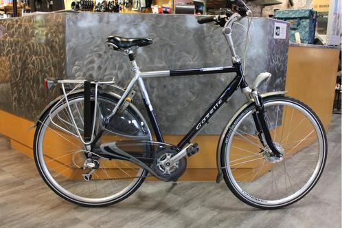 Zeer nette gebruikte Gazelle Medeo hybride herenfiets 61cm, Fietsen en Brommers, Fietsen | Heren | Sportfietsen en Toerfietsen