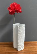 60 jaren Wit porseleinen vaas van Bavaria model spiderweb, Gebruikt, Wit, Aardewerk of Porselein, Ophalen of Verzenden