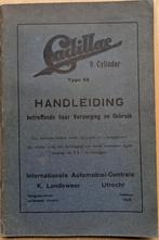 Cadillac Type 53, 8 cylinder. Handleiding, Old-timer, Ophalen of Verzenden, Overige merken, Onbekend, Gelezen