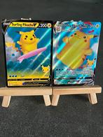 Surfing Pikachu V & VMAX - Celebrations 008 - 009 - Pokemon, Ophalen of Verzenden, Zo goed als nieuw, Losse kaart, Foil