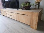 Massief Eiken TV Meube en Dressoir l, Huis en Inrichting, Ophalen, Eikenhout, Zo goed als nieuw, 200 cm of meer