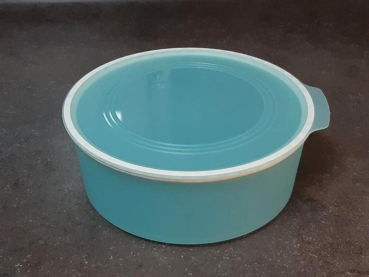 Tupperware koektrommel / voorraad trommel 1,5 ltr turquoise, Huis en Inrichting, Keuken | Tupperware, Schaal, Ophalen of Verzenden