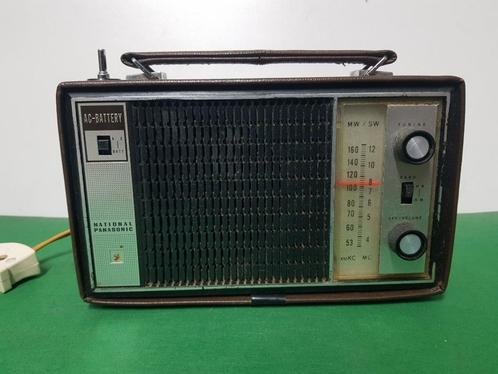 2 bands National Panasonic transistor radio 60'er jaren, Antiek en Kunst, Antiek | Tv's en Audio, Ophalen of Verzenden