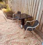 horeca tuin tafel met 2 stoelen, Tuin en Terras, Tuinsets en Loungesets, Ophalen of Verzenden, Zo goed als nieuw