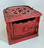 18e-19e eeuwse Eiken Friese Kerfsnee Stoof meekrab, Antiek en Kunst, Curiosa en Brocante, Ophalen of Verzenden