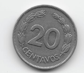 Ecuador 20 centavos 1966 KM# 77.1c beschikbaar voor biedingen