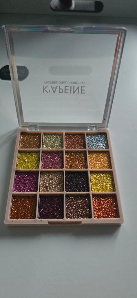 K'AbeiNE Glitter Eyeshadow Palette – 16 kleuren, Sieraden, Tassen en Uiterlijk, Uiterlijk | Cosmetica en Make-up, Nieuw, Ogen