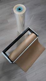 Papierrolhouder 50cm compleet met 1 rol papier + 1rol folie, Diversen, Ophalen, Gebruikt