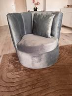 Luxe Fluweel Fauteuil / Loveseat, Huis en Inrichting, Fauteuils, Ophalen of Verzenden, Zo goed als nieuw, Stof, 75 tot 100 cm