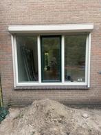 Kunststofkozijn wit met groen draaikiepraam incl. HR++ glas., Doe-het-zelf en Verbouw, Ophalen, Zo goed als nieuw, Kunststof, Raamkozijn