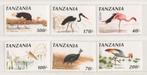 Tanzania set 6 zegels lokale vogels, postfris, Verzenden, Postfris