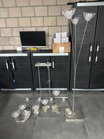 Complete rvs lampenset, Huis en Inrichting, Ophalen, Zo goed als nieuw, Minder dan 50 cm