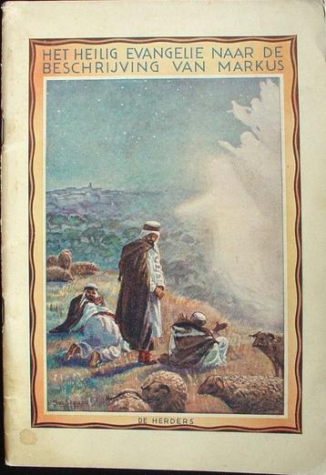 Het heilig evangelie naar de beschrijving van Markus boek beschikbaar voor biedingen