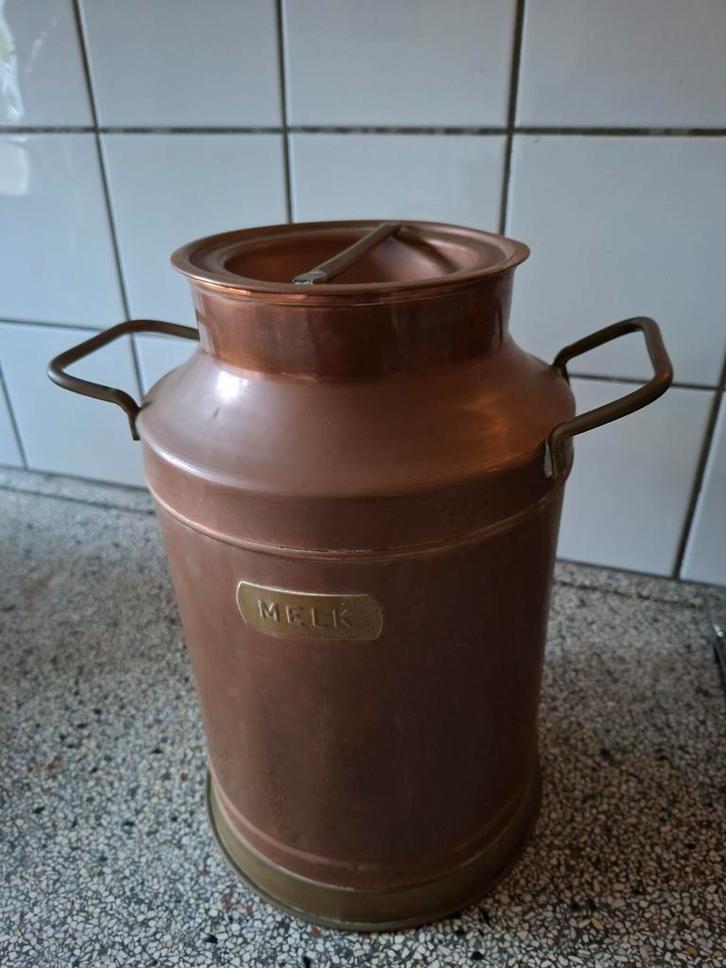 Antieke Koperen Melkkan, Antiek en Kunst, Antiek | Koper en Brons, Ophalen