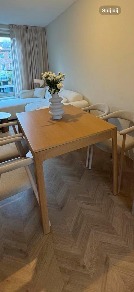 Ikea ekedalen uitschuifbare tafel 120x80 eiken, Huis en Inrichting, Tafels | Eettafels, Zo goed als nieuw, 50 tot 100 cm, 150 tot 200 cm