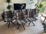 Eetkamerstoelen 4 of 6 stuks draaibaar antraciet grijs, Huis en Inrichting, Stoelen, Ophalen, Zo goed als nieuw, Grijs, Vijf, Zes of meer stoelen