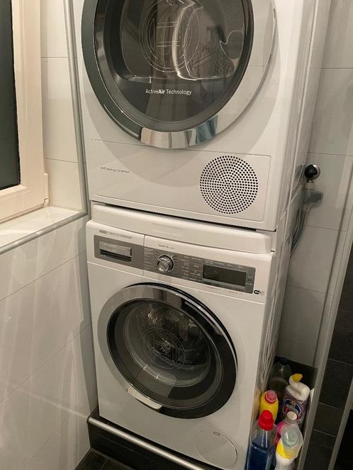 Bosch Wasmachine en wasdroger set, Witgoed en Apparatuur, Wasmachines, Gebruikt, Voorlader, 6 tot 8 kg, 85 tot 90 cm, 1600 toeren of meer