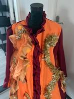 Stijlvolle unieke oranje/d rood carnavalsjas nieuw mt m /l., Maat 38/40 (M), Carnaval, Nieuw, Ophalen of Verzenden