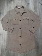 COSTES pied de poule beige bruine coat jas mt M / L, Beige, Maat 42/44 (L), Ophalen of Verzenden, Zo goed als nieuw