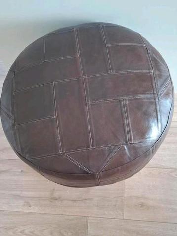 Geheel Lederen Vintage Poef De Sede Stijl '70s IZGST beschikbaar voor biedingen
