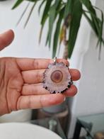 Amethist Stalaciet hanger in kneedbaar 835 zilver, Overige voorstellingen, Ophalen of Verzenden, Zo goed als nieuw, Zilver