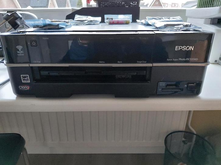 Epson printer Stijlus Photo PX720WD, Computers en Software, Printers, Gebruikt, Fotoprinter, Scannen, Ophalen