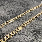 14 karaat gouden ketting massief schakel prachtig model, Ophalen of Verzenden, Zo goed als nieuw, Goud
