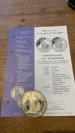 1 gulden replica zilver 1680 onder zilverprijs, Postzegels en Munten, Munten | Nederland, Zilver, 1 gulden, Ophalen of Verzenden