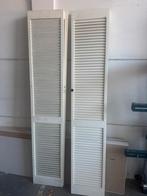 4 Louvredeuren 375x1980mm, Doe-het-zelf en Verbouw, Deuren en Horren, Gebruikt, Minder dan 80 cm, Binnendeur, Ophalen of Verzenden