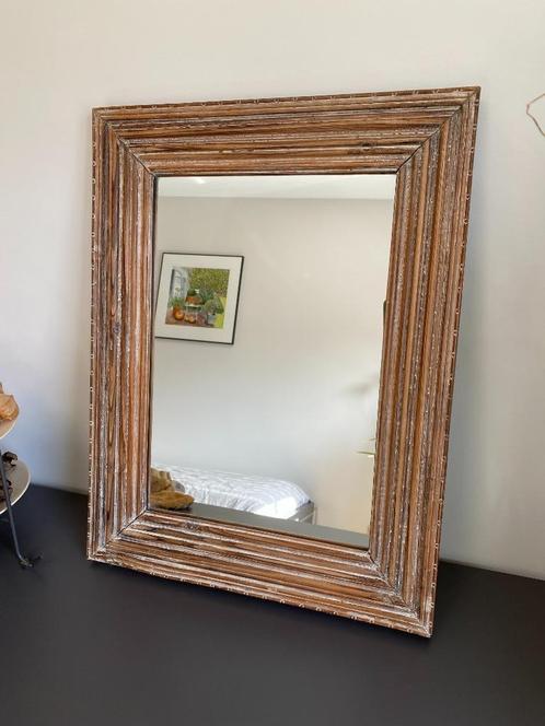 Als nieuw. Houten lijst. Schitterende spiegel., Huis en Inrichting, Woonaccessoires | Spiegels, Zo goed als nieuw, Minder dan 50 cm