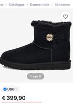 UGG Bailey Mini Button Bling Snowboots - Zwart, UGG, Zwart, Snowboots, Nieuw