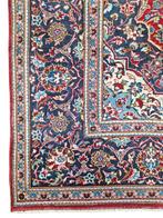Handmade Persian wool Keshan carpet medallion 198x301cm, Persian Perzisch vintage oosters hype, Gebruikt, 150 tot 200 cm, Crème