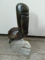 Prachtig beeldhouwwerk van een pelikaan, Ophalen of Verzenden