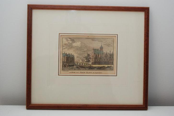 Gravure Amsterdam 18e eeuw, Antiek en Kunst, Kunst | Litho's en Zeefdrukken, Ophalen of Verzenden