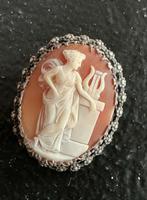 Antieke Camee Hanger, Sieraden, Tassen en Uiterlijk, Antieke sieraden, Ophalen of Verzenden, Zilver, Hanger, Met edelsteen