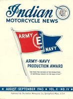 Indian motorcycle news army navy 1943 (7587z), Ophalen of Verzenden, Overige merken