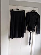 Lilyfield setje travelstof, rok en top mt 42/44 zwart, Kleding | Dames, Ophalen of Verzenden, Zo goed als nieuw, Maat 42/44 (L)