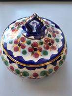 aardewerk Majolica schaaltje met deksel, Antiek en Kunst, Antiek | Keramiek en Aardewerk, Ophalen of Verzenden